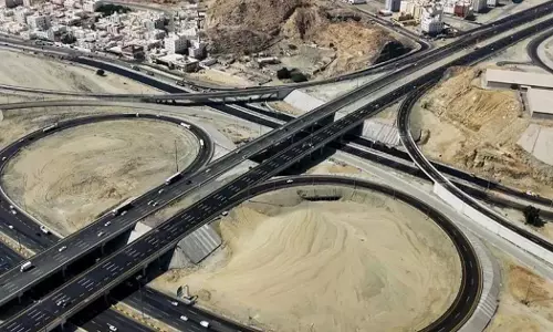 Road renovation in Riyadh; Renovation of Eastern - Second South Ring Road intersection begins