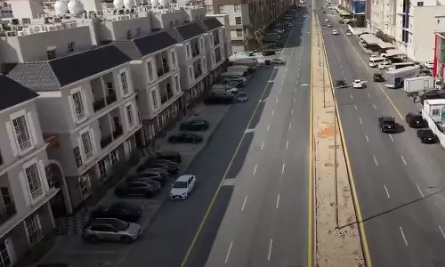 Comprehensive development of the Abha road, 2 km long, north of Riyadh