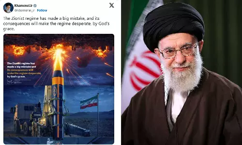 വലിയൊരു തെറ്റ് ചെയ്തിരിക്കുന്നു, ഇതിന്റെ പ്രത്യാഘാതം സയണിസ്റ്റ് ഭരണകൂടത്തെ നിരാശരാക്കും; ഖാംനഈയുടെ എക്‌സ് എക്കൗണ്ടിൽ പുതിയ പോസ്റ്റ്