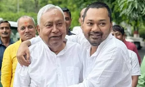 Nitishs Son Nishant Joins JD(U) in Patna