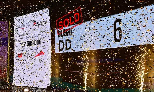DD6 number plate sold for 37 million dirhams at Dubai charity auction
