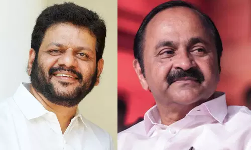 അപ്പനും ഞാനും സുഭദ്രയും; പാലക്കാട് കോങ്ങാട് മണ്ഡലത്തിൽ വി.കെ ശ്രീകണ്ഠൻ എംപിയുടെ ഭാര്യക്കെതിരെ പോസ്റ്റർ