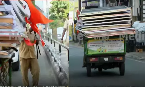 ഹൈക്കോടതി ഉത്തരവ് പാലിച്ച് കൊച്ചി കോര്‍പറേഷന്‍; ബിജെപിയുടെ മുഴുവന്‍ ഫ്ലക്‌സുകളും കൊടികളും നീക്കം ചെയ്തു
