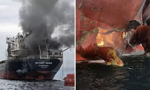 ഇന്ത്യയിലേക്ക് പുറപ്പെട്ട ചരക്കുകപ്പലിന് നേരെ ഹോർമുസ് കടലിടുക്കിൽ ആക്രമണം