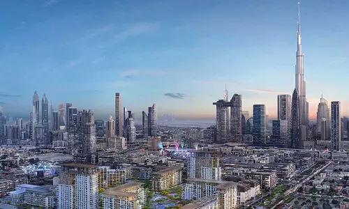 Drone debris lands in central Dubai, causing damage; no one injured