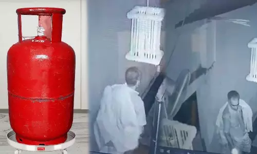 ഗ്യാസ് കുറ്റിയിലും ഒരു കണ്ണ് വേണം;  തിരുവനന്തപുരത്ത് ഹോട്ടലില്‍ നിന്ന് സിലിണ്ടര്‍ മോഷ്ടിച്ചു,സിസിടിവി ദൃശ്യങ്ങള്‍ പുറത്ത്