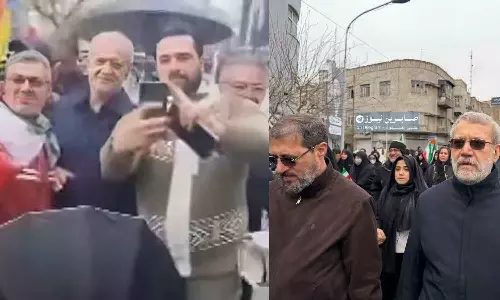 ഖുദ്‌സ് ദിനത്തിൽ തെരുവിലിറങ്ങി ഇറാൻ പ്രസിഡന്റ്;  അലി ലാരിജാനി ഉള്‍പ്പെടെയുള്ള പ്രമുഖരും പ്രകടനത്തിൽ