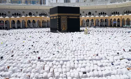 Millions of believers flock to the Harams on the last Friday of Ramadan