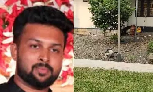 മുറ്റം വൃത്തിയാക്കുന്നതിനിടെ പ്രഷർ പമ്പ് മെഷീനിൽ നിന്നും  ഷോക്കേറ്റ് യുവാവ് മരിച്ചു