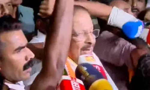 ഡൽഹിയിൽ നിന്ന് മടങ്ങി കെ.സുധാകരൻ; കണ്ണൂരിൽ വൻ സ്വീകരണം