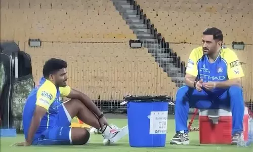 സഞ്ജുവിന്റെ സ്വപ്നം സാക്ഷാത്കരിച്ചു; ധോണിയും സഞ്ജുവും സംസാരിക്കുന്ന വിഡിയോ പങ്കുവെച്ച് ചെന്നൈ സൂപ്പർ കിങ്‌സ്.