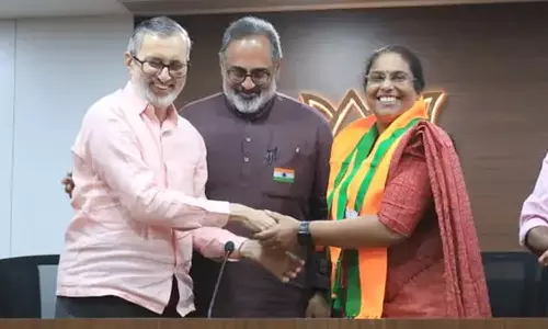 cpm area committee member smitha nda candidate in varkala