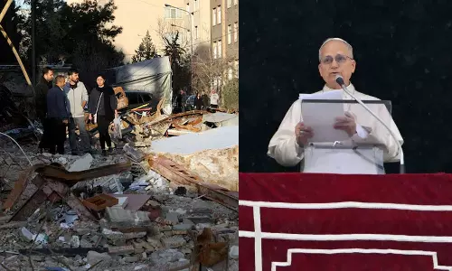 പശ്ചിമേഷ്യന് യുദ്ധം മാനവരാശിക്ക് അപമാനകരമെന്ന് മാര്പാപ്പ; അടിയന്തര വെടിനിര്ത്തലിന് ആഹ്വാനം പശ്ചിമേഷ്യന് യുദ്ധം മാനവരാശിക്ക് അപമാനകരമെന്ന് മാര്പാപ്പ; അടിയന്തര വെടിനിര്ത്തലിന് ആഹ്വാനം