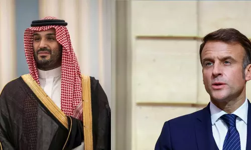 മേഖലയിലെ സംഘർഷം; ഫ്രഞ്ച് പ്രസിഡന്റുമായി ഫോൺ സംഭാഷണം നടത്തി സൗദി കിരീടാവകാശി