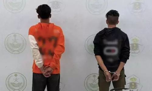 Two residents were arrested after a video surfaced showing them feeding a child a narcotic substance