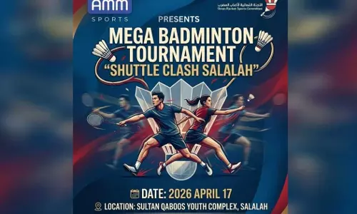 AMM Mega Badminton Tournament to be held in Salalah on April 17
