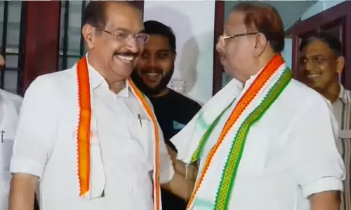 സുധാകരൻ എന്റെ നേതാവ്; കെ.സുധാകരനെ സന്ദർശിച്ച് സണ്ണി ജോസഫ്