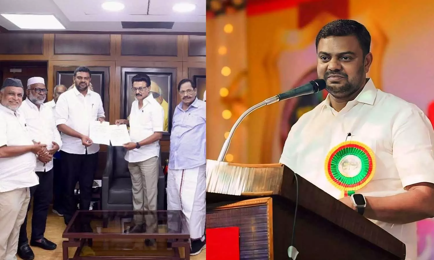 തമിഴ്നാട്ടില് ഡിഎംകെ മുന്നണിയിൽ എസ്ഡിപിഐക്ക് ഒരു സീറ്റ്; നെല്ലയ് മുബാറക് സ്ഥാനാര്ഥി ആയേക്കും തമിഴ്നാട്ടില് ഡിഎംകെ മുന്നണിയിൽ എസ്ഡിപിഐക്ക് ഒരു സീറ്റ്; നെല്ലയ് മുബാറക് സ്ഥാനാര്ഥി ആയേക്കും