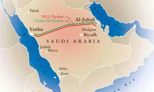 The Kingdom boosts oil flows by 7 million barrels per day via the East-West pipeline.