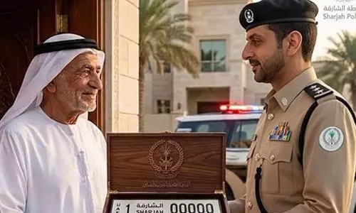 Sharjah offers free replacement of lost vehicle number plates after rain