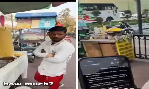 നീയൊരു കള്ളനാണ്: 40 രൂപയുടെ ഭേൽപുരിക്ക് 500 രൂപയെന്ന് കച്ചവടക്കാരൻ; എഐ ഉപയോഗിച്ച് തട്ടിപ്പുപൊളിച്ച്  വിനോദ സഞ്ചാരി, വീഡിയോ