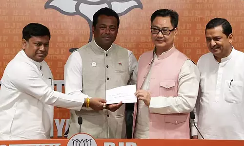 ഇന്ത്യൻ ടെന്നീസ് താരം ലിയാൻഡർ പേസ്‌ ബിജെപിയിൽ ചേർന്നു