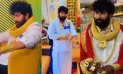 മിന്നുന്നതെല്ലാം പൊന്നല്ല; പുറത്തിറങ്ങുന്നത് ഒരു കോടി രൂപയുടെ സ്വർണാഭരണം ദേഹത്തണിഞ്ഞ്, ഒടുവിൽ ഹൈദരാബാദിലെ ഗോൾഡ് മാൻ  പിടിയിൽ