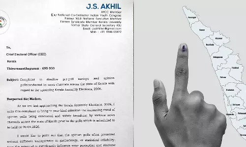 ന്യൂസ് ചാനലുകളിലെ പ്രീപോൾ സർവേ നിരോധിക്കണം;  പരാതി നൽകി കോൺഗ്രസ്