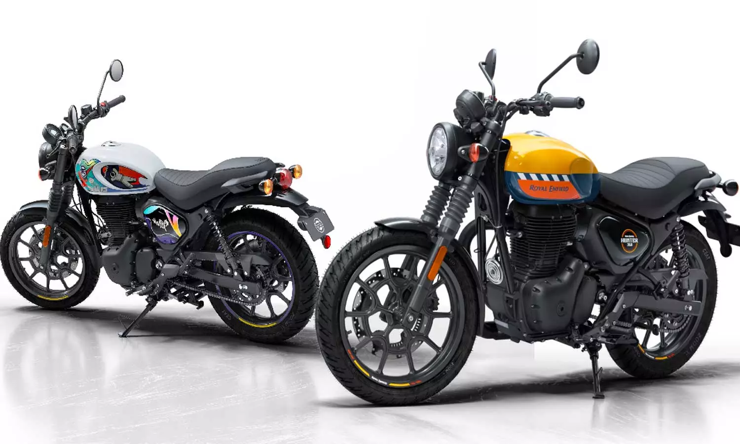 ബേസ് മോഡലില് പ്രീമിയം ഫീച്ചറുമായി ഹണ്ടര് 350; ഒപ്പം തകര്പ്പന് നിറങ്ങളും ബേസ് മോഡലില് പ്രീമിയം ഫീച്ചറുമായി ഹണ്ടര് 350; ഒപ്പം തകര്പ്പന് നിറങ്ങളും