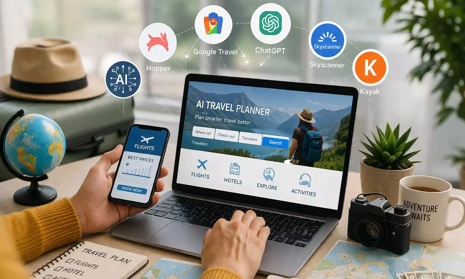 കുറഞ്ഞ ചിലവിൽ യാത്രകൾ പ്ലാൻ ചെയ്യാൻ ഉപയോഗിക്കേണ്ട AI ആപ്പുകൾ കുറഞ്ഞ ചിലവിൽ യാത്രകൾ പ്ലാൻ ചെയ്യാൻ ഉപയോഗിക്കേണ്ട AI ആപ്പുകൾ