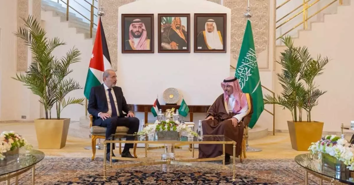 റിയാദിൽ സൗദി-ജോർദാൻ വിദേശകാര്യ മന്ത്രിമാർ കൂടിക്കാഴ്ച നടത്തി റിയാദിൽ സൗദി-ജോർദാൻ വിദേശകാര്യ മന്ത്രിമാർ കൂടിക്കാഴ്ച നടത്തി