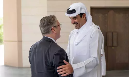 West Asian conflict; British Prime Minister meets Qatari Emir