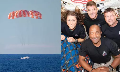 വിണ്ണിൽ നിന്ന് മണ്ണിലെത്തി; ആർട്ടെമിസ്-2 ദൗത്യസംഘം തിരിച്ചിറങ്ങി