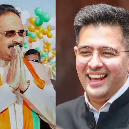 രാഘവ് ഛദ്ദയ്ക്ക് പകരം രാജ്യസഭയിലെ   ഡെപ്യൂട്ടി ലീഡറായ അശോക് മിത്തലിന്റെ വസതികളിൽ റെയ്ഡ്, ബിജെപിയുടെ കളിയെന്ന് എഎപി