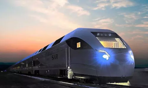 A new 1,500-kilometer rail line connecting Jeddah and Dammam