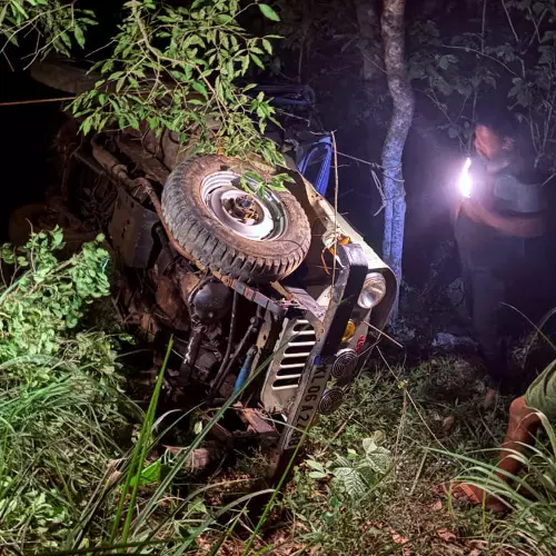 ഇടുക്കിയിൽ ജീപ്പ് താഴ്ചയിലേക്ക് മറിഞ്ഞ് ആറുമാസം പ്രായമുള്ള കുഞ്ഞ് അടക്കം  രണ്ടു പേർ മരിച്ചു
