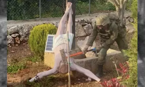 യേശുക്രിസ്തുവിന്റെ പ്രതിമ തകർത്ത് ഇസ്രായേൽ പട്ടാളം; ലോകമെങ്ങും പ്രതിഷേധം