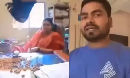 ബദാം കഴിച്ച് ഓർമ ശക്തി കൂട്ടൂ ; ഫയൽ കാണാനില്ലെന്ന് പറഞ്ഞ ഉദ്യോഗസ്ഥയുടെ മേശപ്പുറത്ത് ബദാം വിതറി യുവാവിന്റെ പ്രതിഷേധം