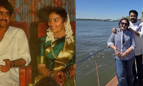 38 വർഷങ്ങൾക്ക് ശേഷവും...പുതിയൊരു തുടക്കം പോലെ; മനോഹരമായ ഒത്തുചേരലിന്‍റെ വാര്‍ഷികം ആഘോഷിച്ച് മോഹൻലാലും സുചിത്രയും
