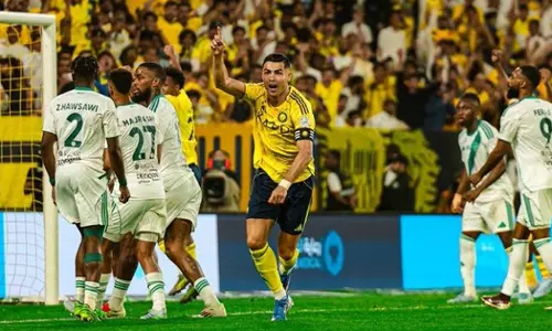 Al Nassr defeated Al Ahly in the derby.
