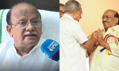 വെള്ളാപ്പള്ളി എന്ന വേതാളത്തെ ചുമന്നതിനുള്ള പ്രതിഫലമാണ് പിണറായിക്ക് കിട്ടിയത്, കോടിയേരി ഉണ്ടെങ്കില് അടുപ്പിക്കില്ലായിരുന്നു: എസ്എൻഡിപി മുൻ പ്രസിഡന്റ് സി.കെ വിദ്യാസാഗർ വെള്ളാപ്പള്ളി എന്ന വേതാളത്തെ ചുമന്നതിനുള്ള പ്രതിഫലമാണ് പിണറായിക്ക് കിട്ടിയത്, കോടിയേരി ഉണ്ടെങ്കില് അടുപ്പിക്കില്ലായിരുന്നു: എസ്എൻഡിപി മുൻ പ്രസിഡന്റ് സി.കെ വിദ്യാസാഗർ