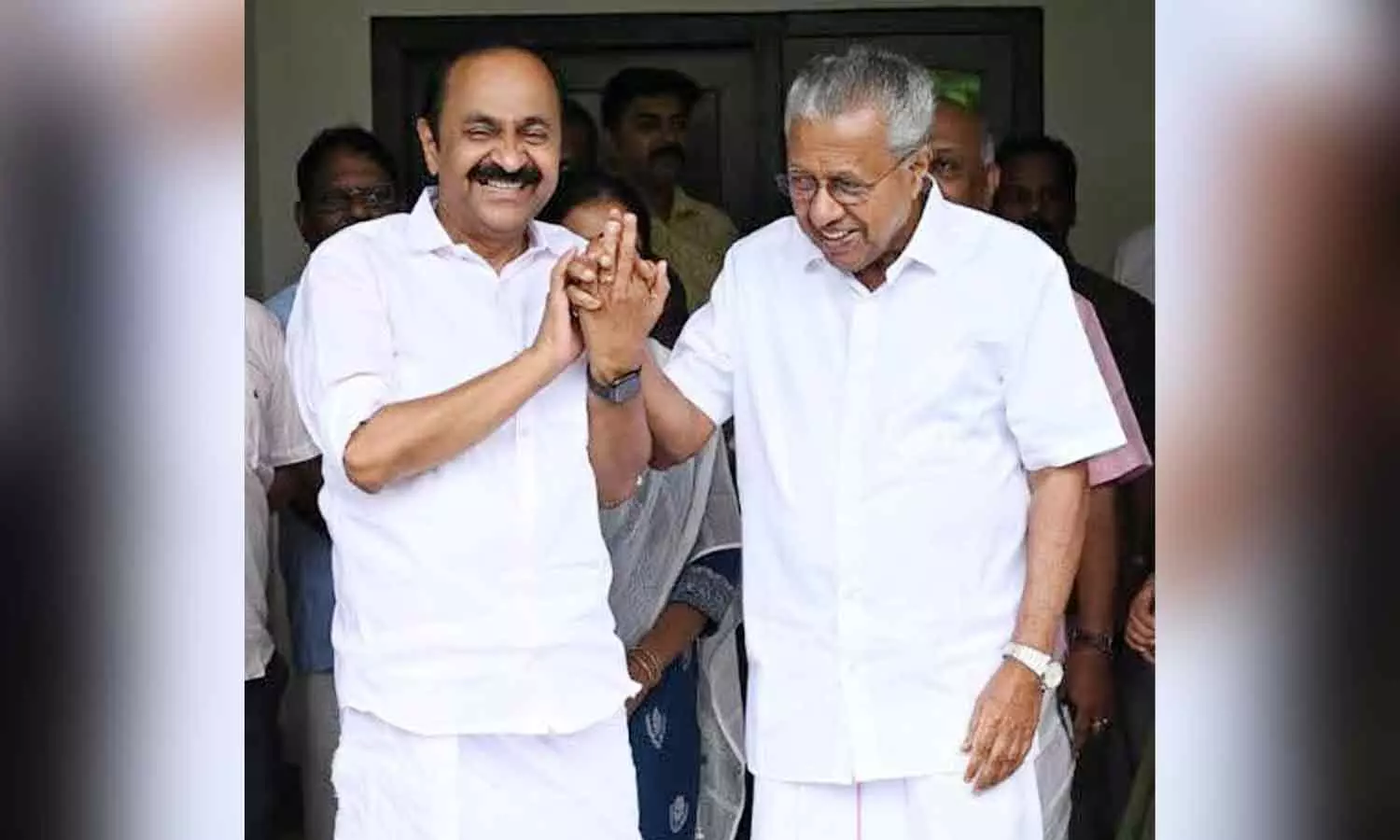 Pinarayi congratulate vd satheesan Pinarayi congratulate vd satheesan