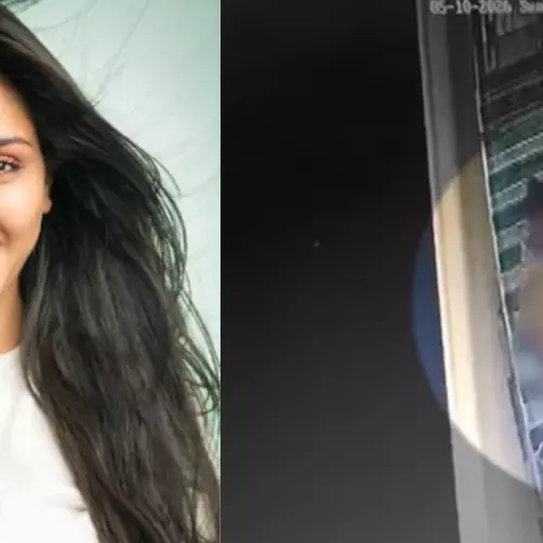 മരണത്തിന് തൊട്ടുമുൻപ് ടെറസിലേക്ക് കയറിപ്പോകുന്ന ട്വിഷ; ഒരു മണിക്കൂറിന് ശേഷം മൃതദേഹവുമായി താഴേക്ക് ഇറങ്ങുന്ന ഭര്‍ത്താവ്: നിര്‍ണായക സിസി ടിവി ദൃശ്യങ്ങൾ പുറത്ത്