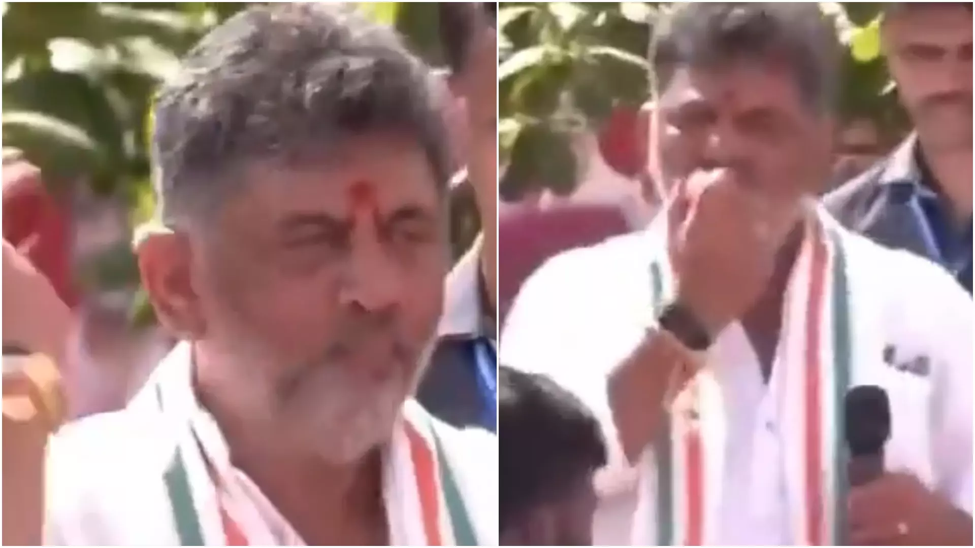 നിങ്ങൾ ഒരു ദൈവമാണെന്ന് സ്വയം കരുതുന്നുണ്ടോ? പകുതി കടിച്ച ആപ്പിൾ ജനക്കൂട്ടത്തിന് എറിഞ്ഞുകൊടുത്ത ഡി.കെ ശിവകുമാറിന് വിമര്ശനം നിങ്ങൾ ഒരു ദൈവമാണെന്ന് സ്വയം കരുതുന്നുണ്ടോ? പകുതി കടിച്ച ആപ്പിൾ ജനക്കൂട്ടത്തിന് എറിഞ്ഞുകൊടുത്ത ഡി.കെ ശിവകുമാറിന് വിമര്ശനം