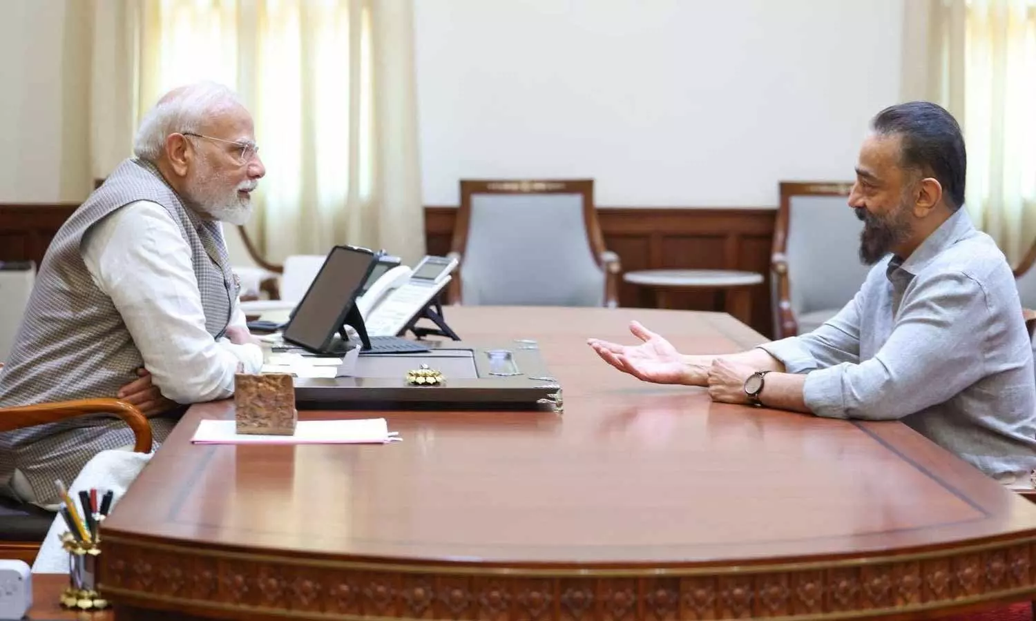 kamal hassan congrats modi kamal hassan congrats modi