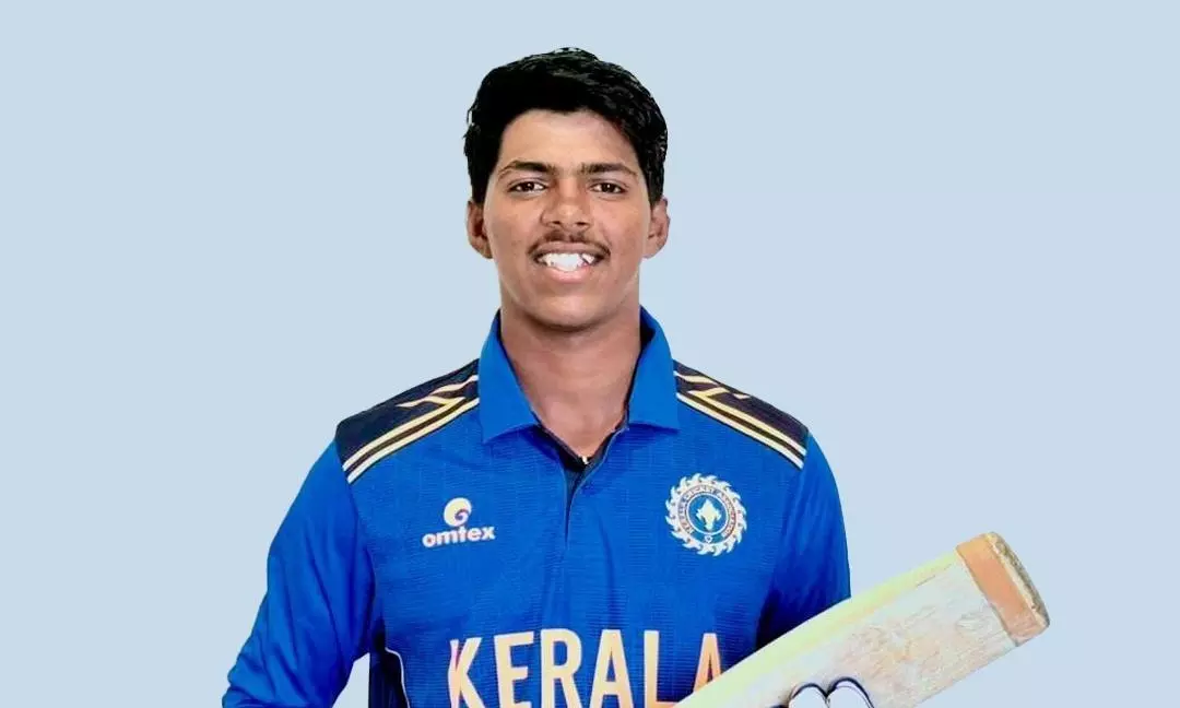 ഇന്ത്യൻ അണ്ടർ-19 ടീമിൽ മലയാളി തിളക്കം; തിരുവനന്തപുരം സ്വദേശി മാനവ് കൃഷ്ണയ്ക്ക് ദേശീയ ടീമിലേക്ക് സെലക്ഷൻ ഇന്ത്യൻ അണ്ടർ-19 ടീമിൽ മലയാളി തിളക്കം; തിരുവനന്തപുരം സ്വദേശി മാനവ് കൃഷ്ണയ്ക്ക് ദേശീയ ടീമിലേക്ക് സെലക്ഷൻ