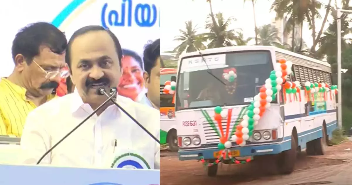 ചരിത്രത്തിലേക്ക് ഡബിൾ ബെൽ; കെഎസ്ആർടിസി സ്ത്രീ സൗജന്യയാത്രക്ക് തുടക്കം ചരിത്രത്തിലേക്ക് ഡബിൾ ബെൽ; കെഎസ്ആർടിസി സ്ത്രീ സൗജന്യയാത്രക്ക് തുടക്കം