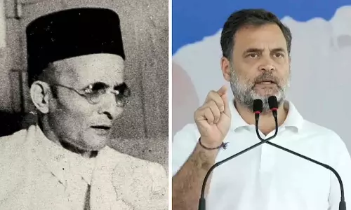 രാഷ്ട്രീയ പ്രസ്ഥാനങ്ങളിൽ പ്രവർത്തിക്കില്ലെന്ന വ്യവസ്ഥയിലാണ് ബ്രിട്ടീഷുകാർ സവർക്കറെ മോചിപ്പിച്ചതെന്ന് പറയാനാകില്ല; കൊച്ചുമകൻ കോടതിയിൽ രാഷ്ട്രീയ പ്രസ്ഥാനങ്ങളിൽ പ്രവർത്തിക്കില്ലെന്ന വ്യവസ്ഥയിലാണ് ബ്രിട്ടീഷുകാർ സവർക്കറെ മോചിപ്പിച്ചതെന്ന് പറയാനാകില്ല; കൊച്ചുമകൻ കോടതിയിൽ
