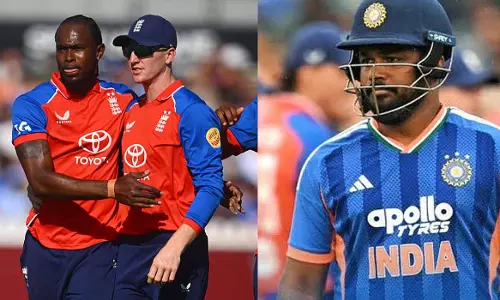 No chance for Sanju in the fourth T20 either; India off to a shaky start against England; Vaibhav and Ishan left out. No chance for Sanju in the fourth T20 either; India off to a shaky start against England; Vaibhav and Ishan left out.