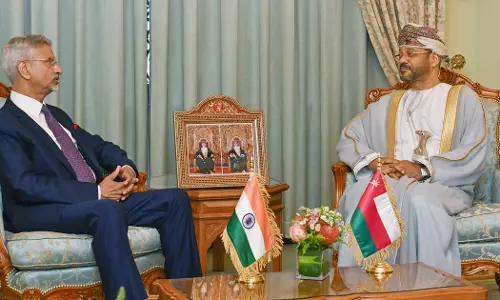 Indian and Omani Foreign Ministers discussed security in the Strait of Hormuz and regional developments.